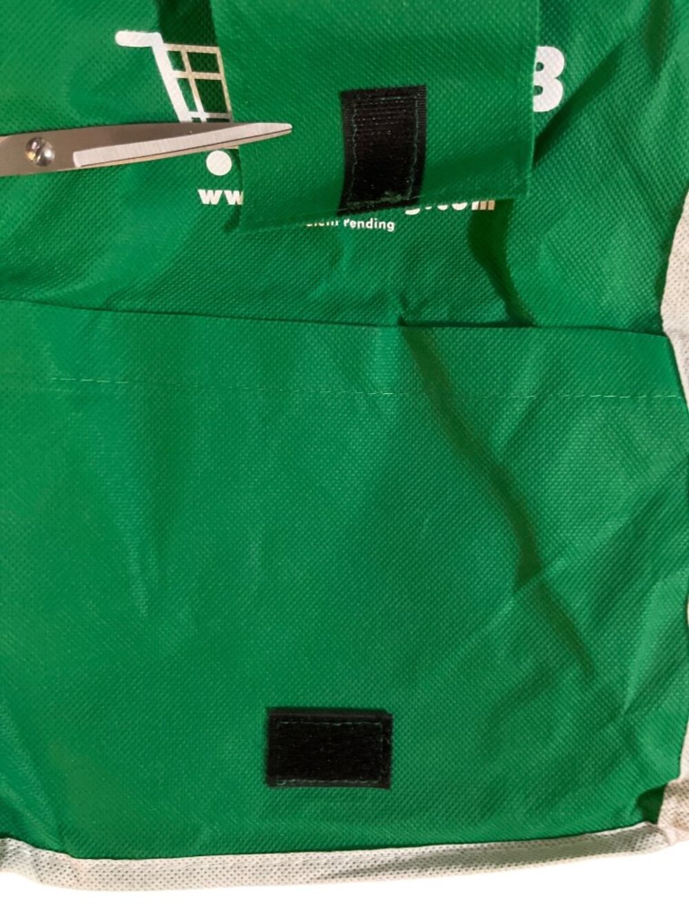 Telebrands Grab Bag Reusable Cart Shopping Bag Green Clip On Used - Picture 3 of 13